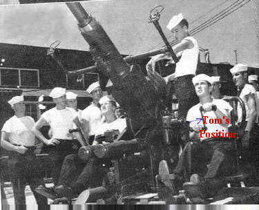 Gunnery training at Camp Bradford