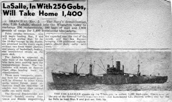 Newspaper clipping - LaSalle